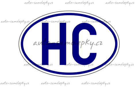 Samolepka HC Honorary Consul, Honorrn konzul - 17,5 x 11,5 cm