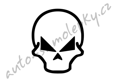 Samolepka - lebka - 0307