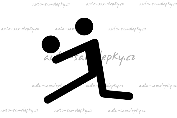 Samolepka - volejbal - 0712