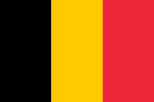 Samolepka - vlajka Belgie - Belgium - B