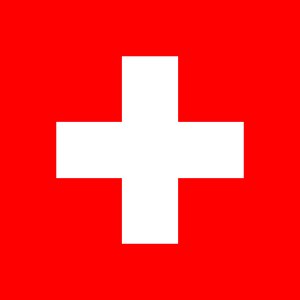 Samolepka - vlajka Švýcarsko - Switzerland - CH