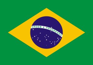 Samolepka - vlajka Brazílie - Brazil - BR