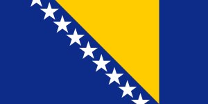 Samolepka - vlajka Bosna a Herzegovina - Bosnia and Herzegovina