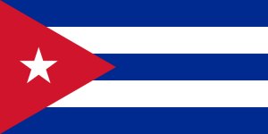Samolepka - vlajka Kuba - Cuba - C