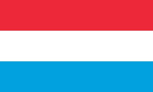 Samolepka - vlajka Lucembursko - Luxembourg - L