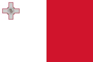 Samolepka - vlajka Malta - M