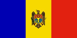 Samolepka - vlajka Moldavsko - Moldova - MD