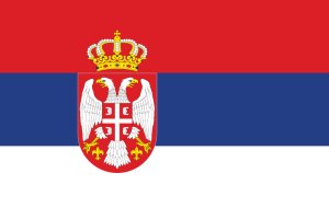 Samolepka - vlajka Srbsko - Serbia - SRB