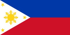 Samolepka - vlajka Filipny - Philippines - RP