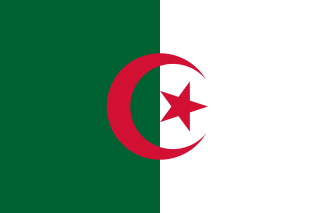 Samolepka - vlajka Alrsko - Algeria - DZ