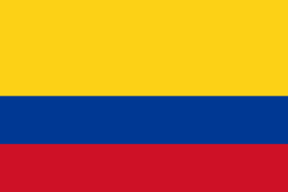 Samolepka - vlajka Kolumbie - Colombia - CO