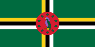 Samolepka - vlajka Dominika - DC