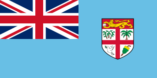 Samolepka - vlajka Fidi - Fiji - FJI