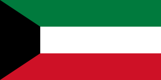 Samolepka - vlajka Kuvajt - Kuwait - KWT