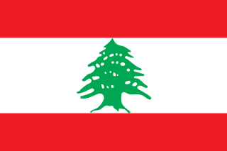 Samolepka - vlajka Libanon - Lebanon - RL