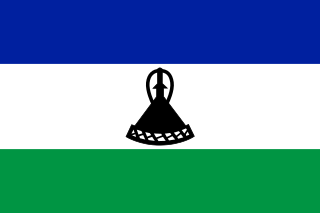 Samolepka - vlajka Lesotho - LS