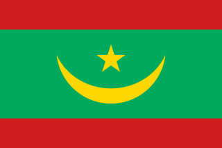 Samolepka - vlajka Mauritánie - Mauretánie- RIM
