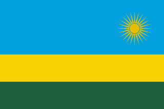 Samolepka - vlajka Rwanda - RWA