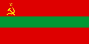 Samolepka - vlajka Podněsterská moldavská republika - Podněstří