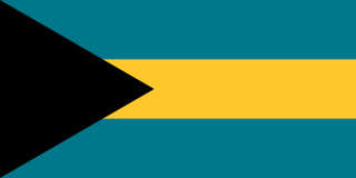 Samolepka - vlajka Bahamy - Bahamas - BS