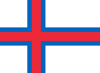 Samolepka - vlajka Faersk ostrovy - Faroe Islands - FO