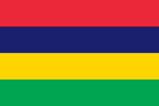 Samolepka - vlajka Mauricius - Mauritius - MU