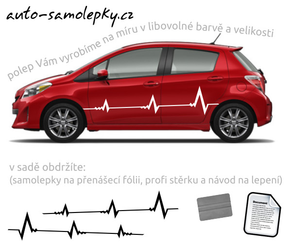 Polepy na boky auta - tep - b0043