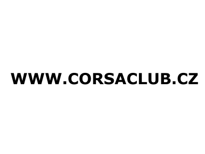 Samolepka - www.corsaCLUB.cz