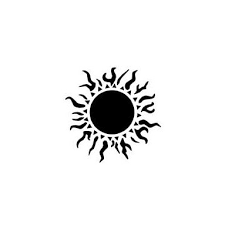 Šablona pro tetování - Slunce