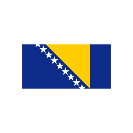 Samolepka - vlajka Bosna a Herzegovina - Bosnia and Herzegovina 