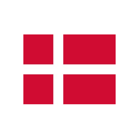 Samolepka - vlajka Dánsko - Denmark - DK