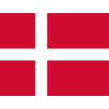 Samolepka - vlajka Dánsko - Denmark - DK