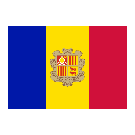Samolepka - vlajka Andorra - AND