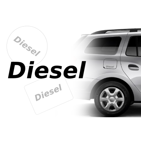Samolepka - nápis na víčko nádrže, Diesel - 0670