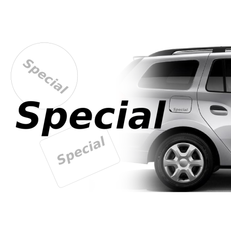 Samolepka - nápis na víčko nádrže, Special - 0675