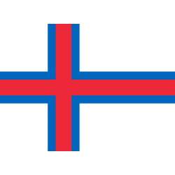 Samolepka - vlajka Faerské ostrovy - Faroe Islands - FO
