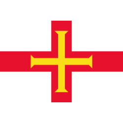 Samolepka - vlajka Guernsey - GBG